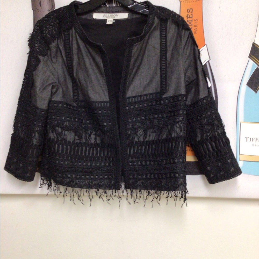 Allison Black Denim Style Jacket XS